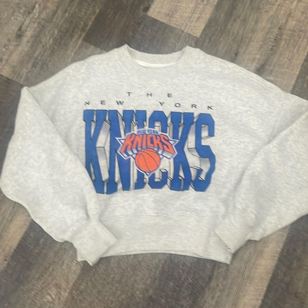 Abercrombie and Fitch NY Knicks cropped sweatshirt